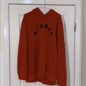 Zara “Forget The Past” Cutout Mens Hoodie